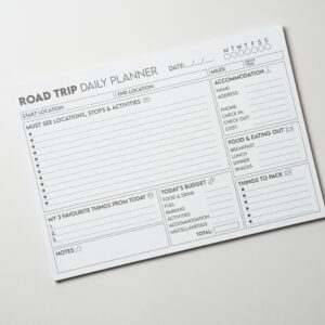 ROAD TRIP DAILY PLANNER A4 JOURNAL