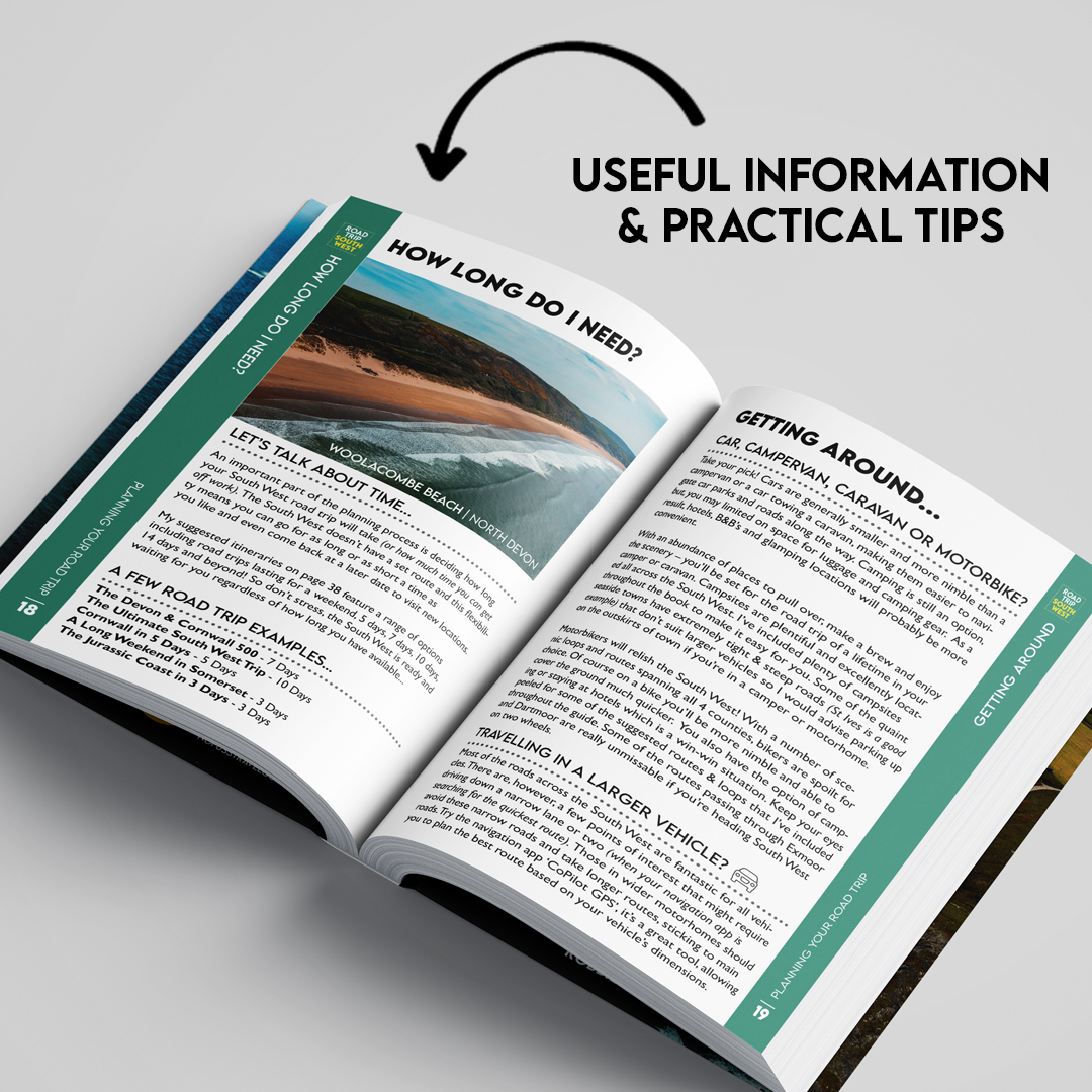 Road Trip South West Guide Book - The Ultimate Cornwall Devon Somerset & Dorset Guidebook by Robbie Roams - Image 3