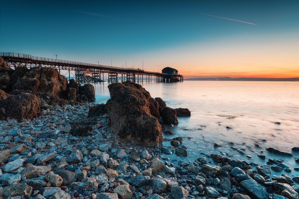 Beautiful sunrise at Mumbles.