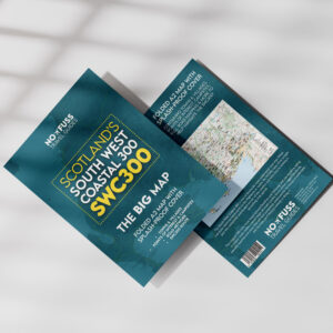 Road Trip SWC300 Scotland's South West Coast 300 Map – The Big Map – A2 Foldable Splashproof Road Map